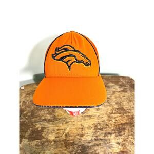 Denver Broncos NFL Orange Embroidered Fitted Hat Youth